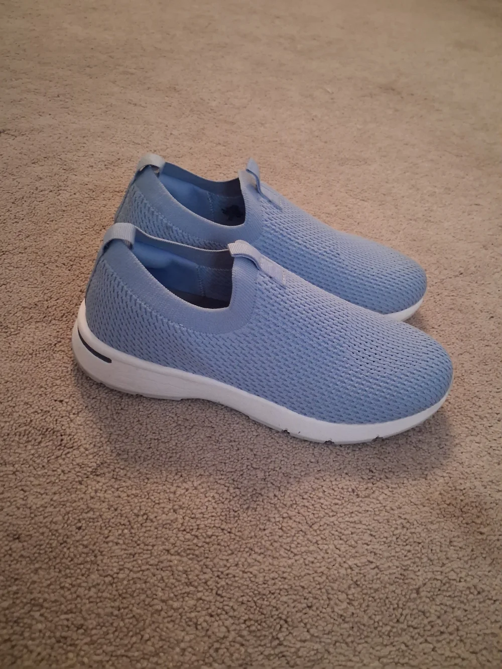 Easy Spirit Light Blue Slip-On Women's Sneakers